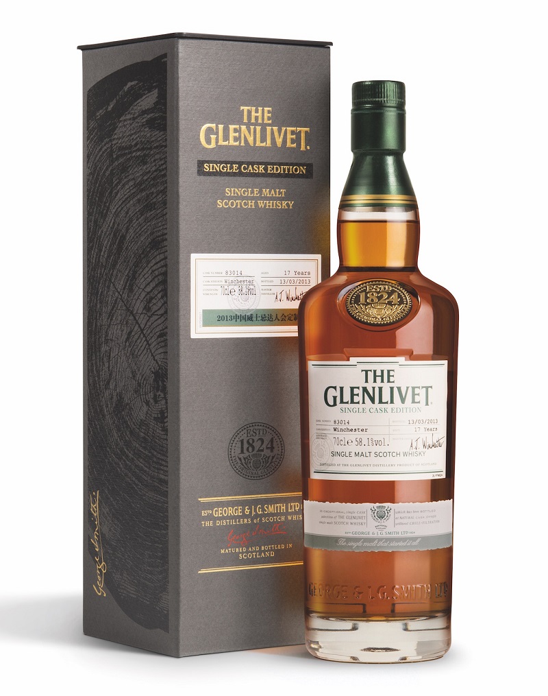 Edición especial Glenlivet Kinrossie Single Cask Edition, limitada a 250 botellas. Fuente: senatus.net