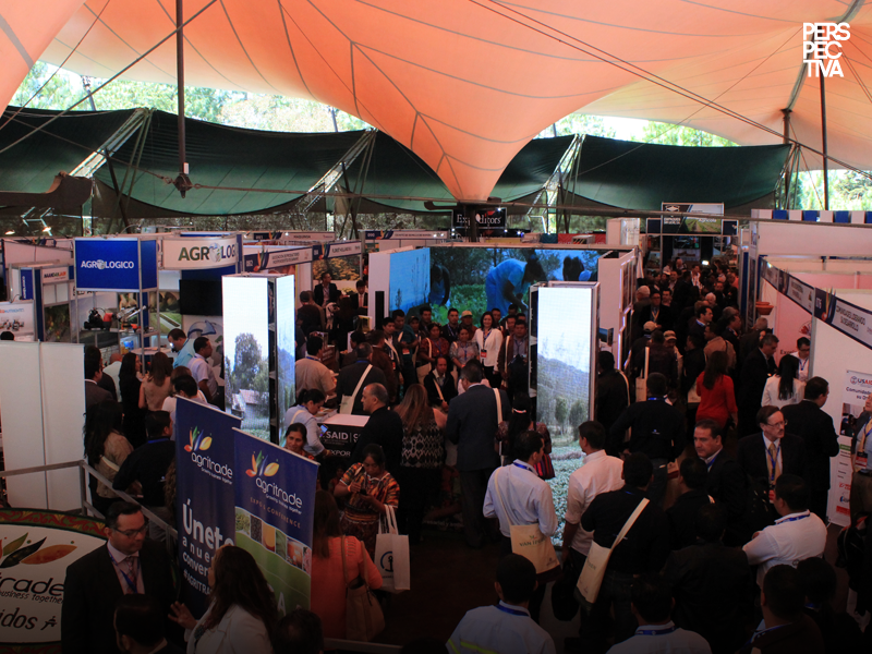 Panorama de la La feria de negocios agrícolas. Fotografía: Fernanda Ixquiac Serrano - PERSPECTIVA