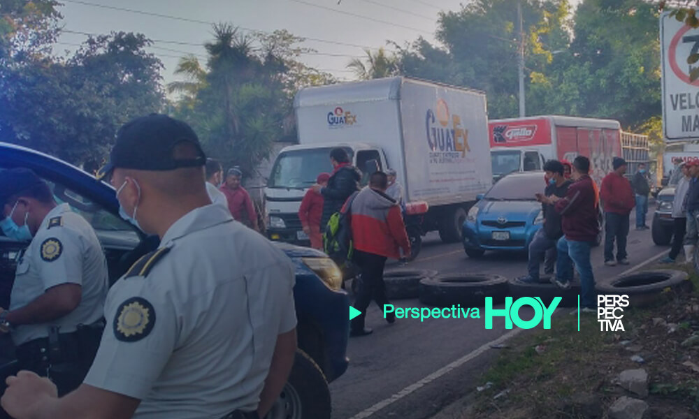 Bloqueos en Jutiapa por carretera en mal estado