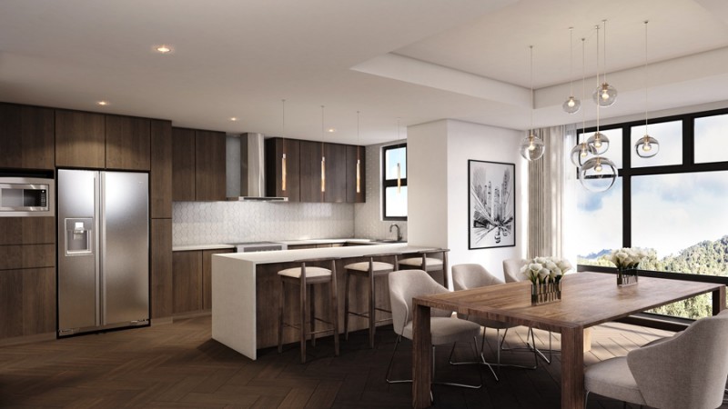 Apartamento B, vista cocina